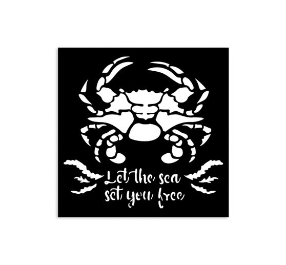 Šablona "Tiché moře - krab", 12x12cm