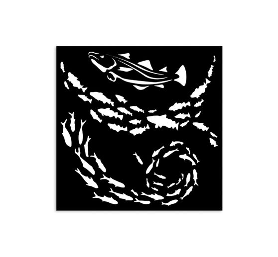 Stencil "Silent Sea - Fish"