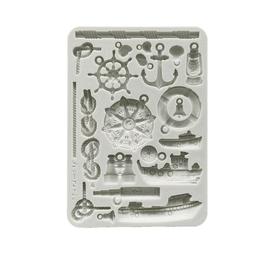 Silicone mould A5 "Silent Sea - Rudders & Boats"