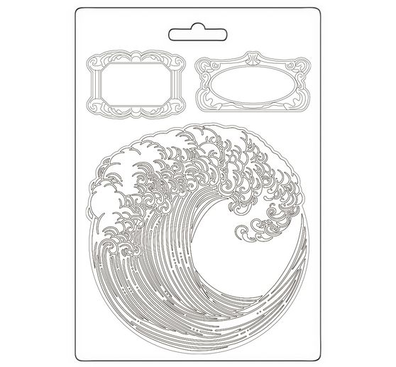Soft modelling mould A5 "Silent Sea - Wave"
