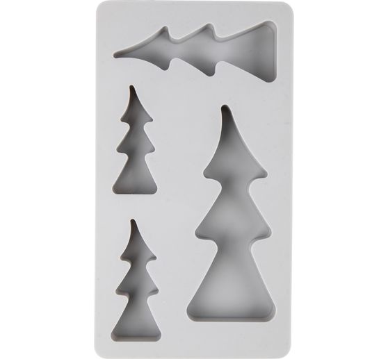 Silicone casting mould "Christmas trees"