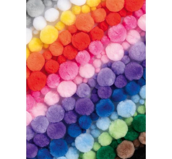 Pompoms Mix Jumbo Pack "Colourful"