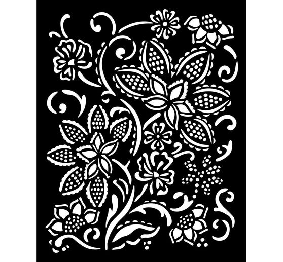 Stencil "Timeless - Batik Flowers"