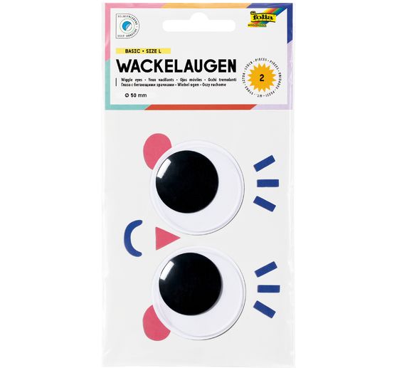 Wobbly eyes "Basic", self-adhesive