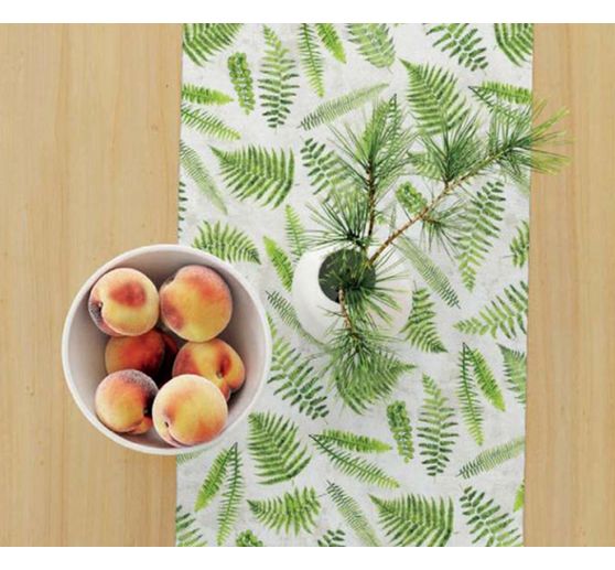 Lněná dekorační tkanina "Fern"