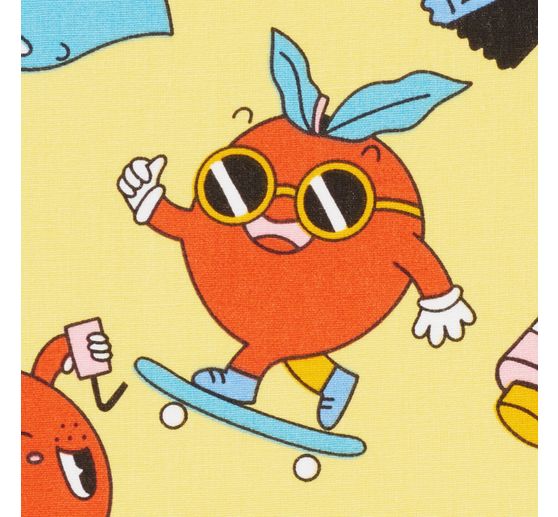 Cotton fabric "Retro Friends"