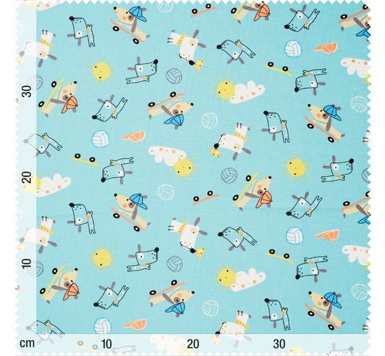 Cotton fabric "Dog Fun"