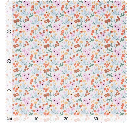 Cotton fabric "Tiny Garden-Flowers"