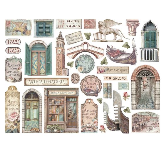 Děrovací motivy "Benátky"