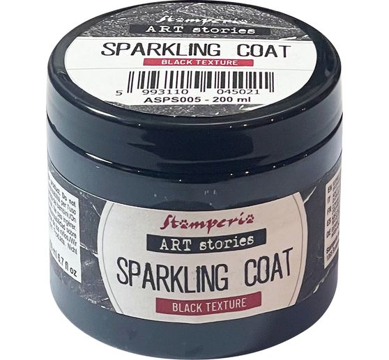 Stamperia Černý šumivý kabát