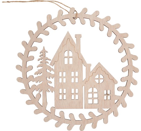 VBS Dřevěné věnce "Domečky"