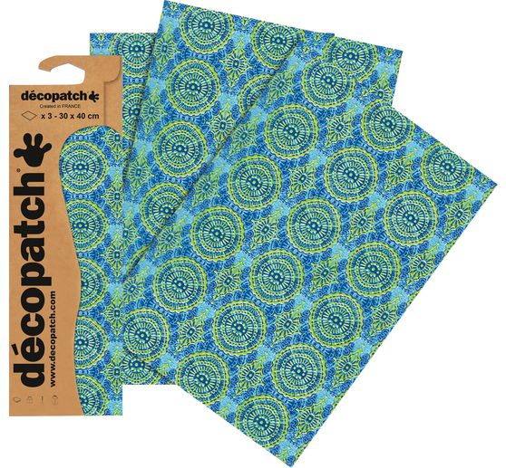 décopatch papír "Mandala Blue"