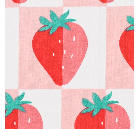 Cotton fabric "Strawberries"