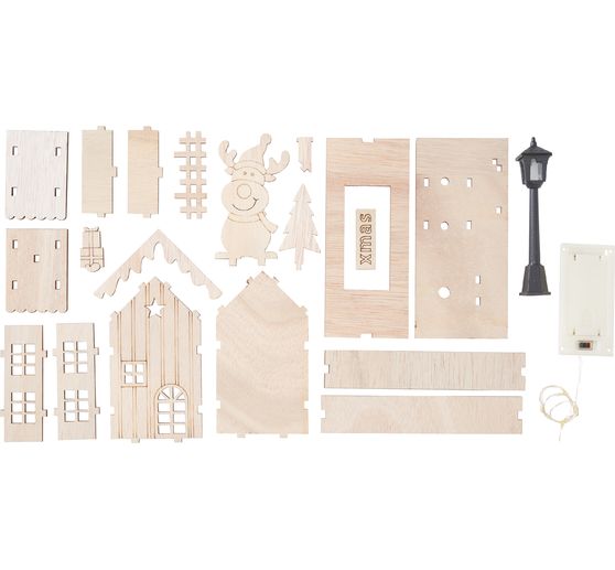 VBS House of lights "Elk with lantern", incl. LEDs