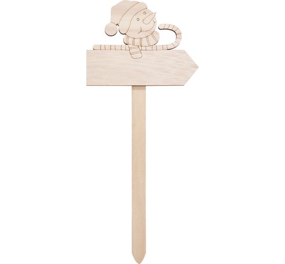 VBS Dekorativní kolíky s nápisem "Sněhulák"