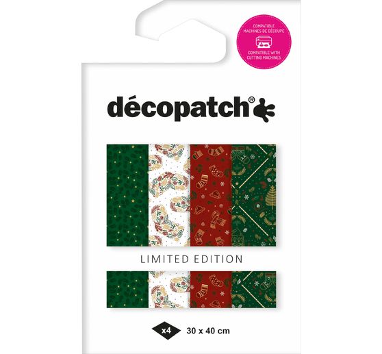 Décopatch Pocket Hot-Foil Collection Mix and Patch "Vintage Christmas"