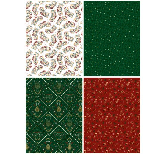Décopatch Pocket Hot-Foil Collection Mix and Patch "Vintage Christmas"