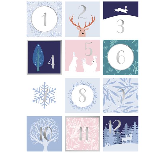 Sticker advent numbers "Winter magic"