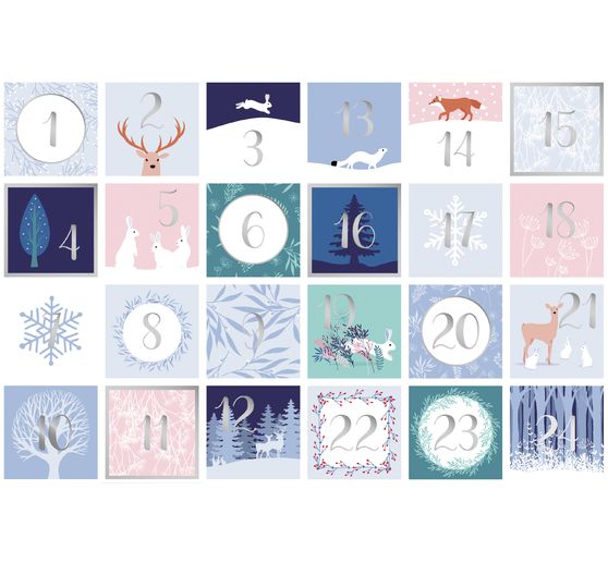 Sticker advent numbers "Winter magic"