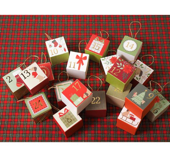 Sticker advent numbers "Woofy Christmas"