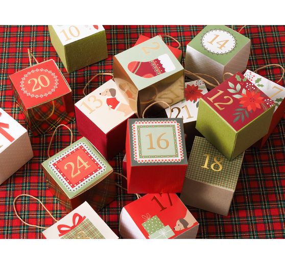 Sticker advent numbers "Woofy Christmas"