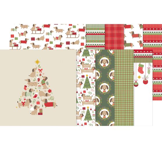 Paper set "Woofy Christmas"