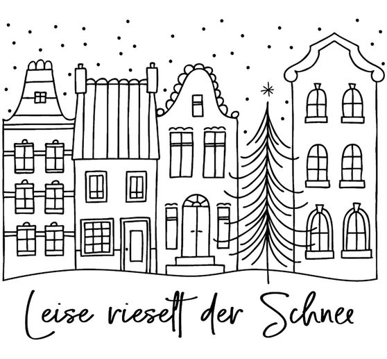 Razítko BUTTERER "Sníh jemně stéká"