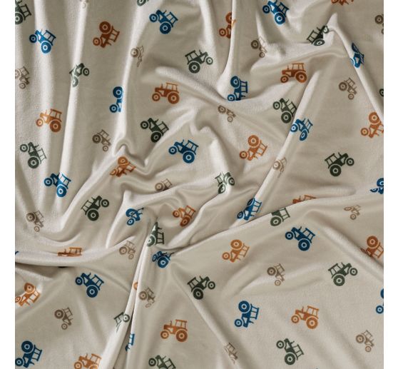 Polyester jersey chilly print "Tractor"