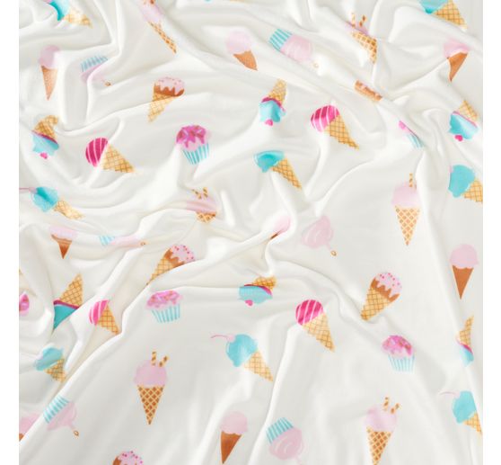 Polyester jersey chilly print "Ice Cream"