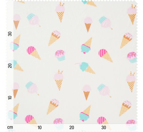 Polyester jersey chilly print "Ice Cream"