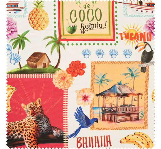 Cotton fabric "Agua de Coco"