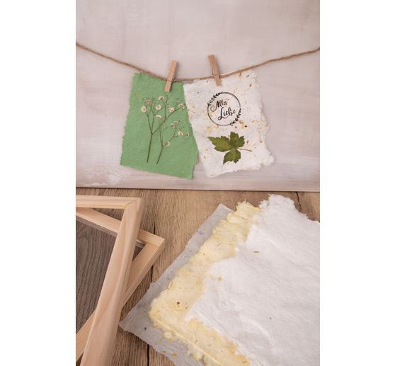 Paper scoop frame, 2 parts