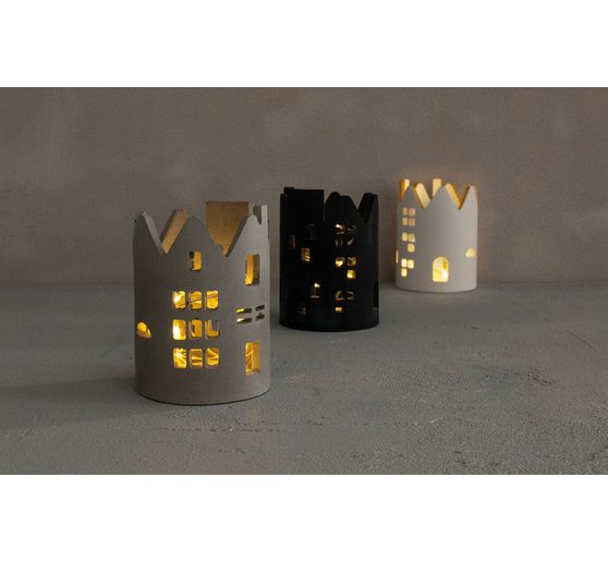 Silikonová dddlévací forma "Domky s lucernami"