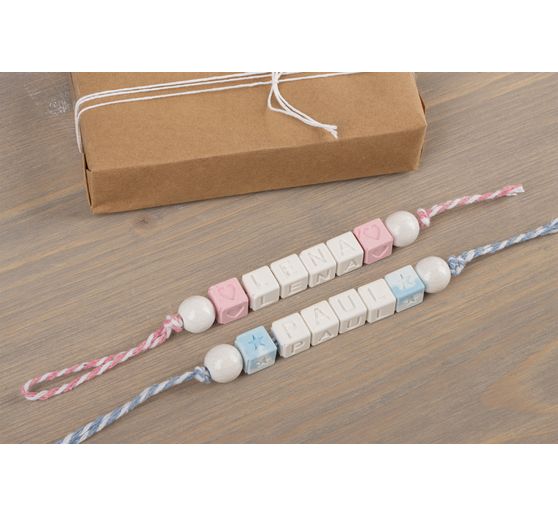 Silicone casting mould "Beads - letters & numbers"