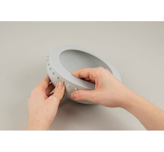 Silicone casting mould "Bowl with perforated edge"