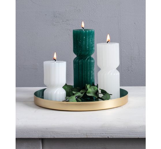 Silicone candle mould "Twisted fluted candle"