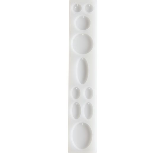 Silicone mould for jewellery "Round and oval decoration pendant"