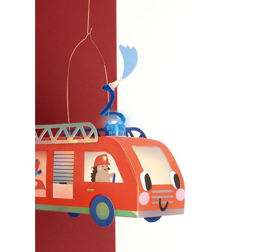 Sada na tvoření "hasičská lucerna", včetně 2 LED světel