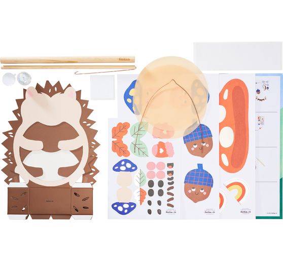 Lanterns handicraft set "Hedgehog", incl. LED light
