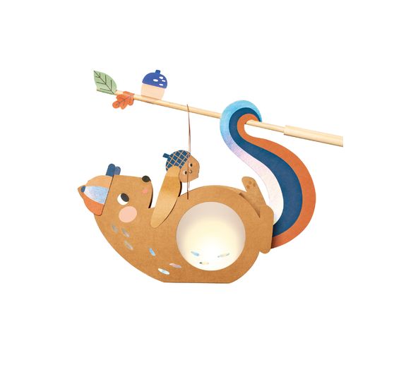 Sada na tvoření "Veverka", včetně LED světla