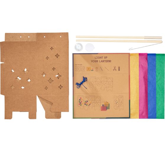 Lanterns handicraft set "Starlight", incl. LED light