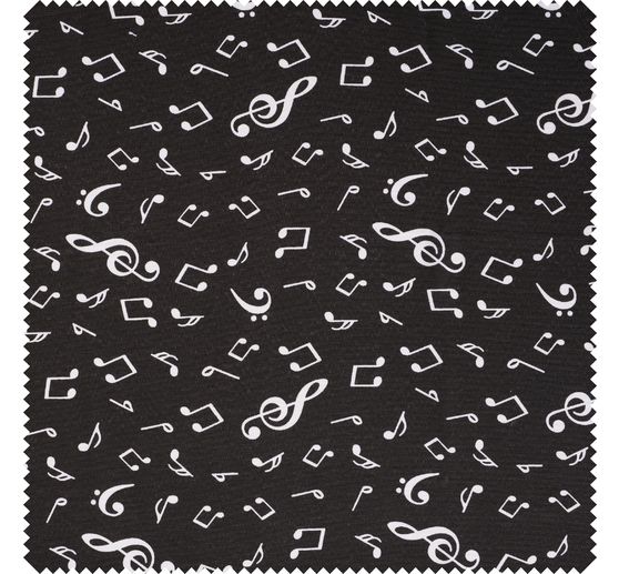 Lněná dekorační tkanina "Noty"