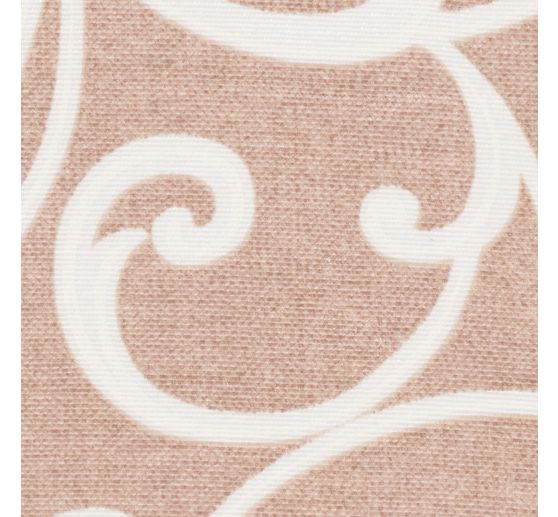 Lněná dekorační tkanina "Diamond- Beige"