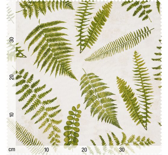 Lněná dekorační tkanina "Fern"
