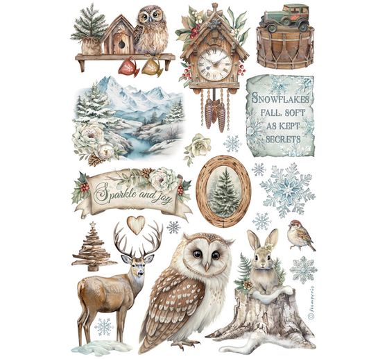 Washi podložka "Soví dům"