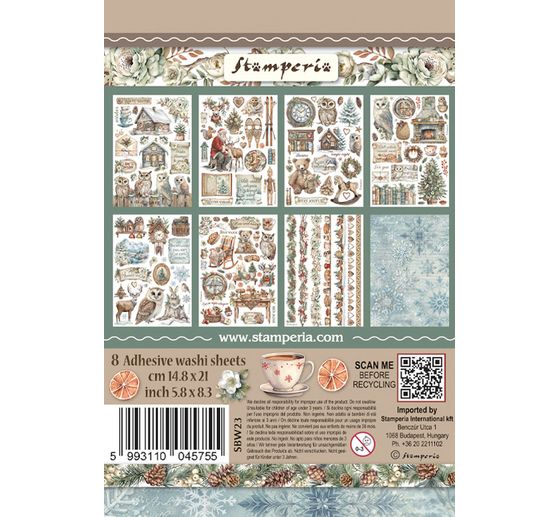 Washi podložka "Soví dům"