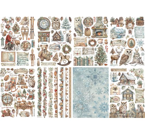 Washi podložka "Soví dům"