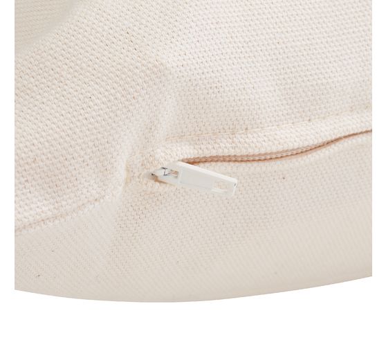 Cushion cover, raw cotton, 40 x 40 cm