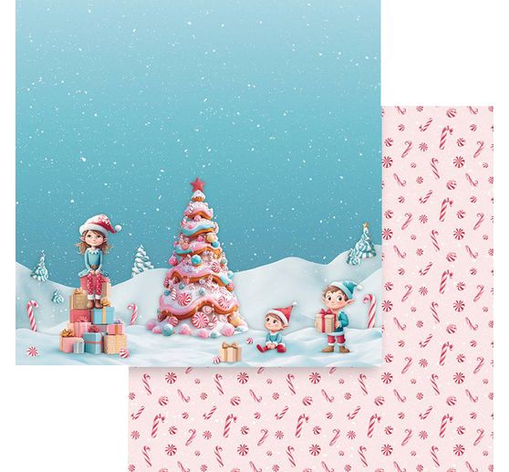 Scrapbook block "Candy Christmas"