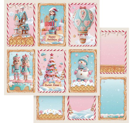 Scrapbook block "Candy Christmas"
